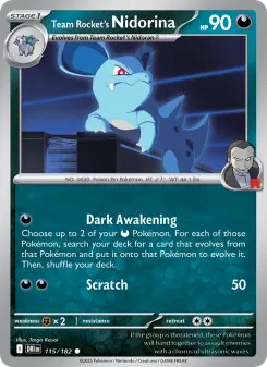 Team Rocket's Nidorina
