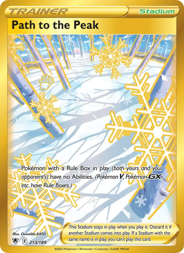頂への雪道